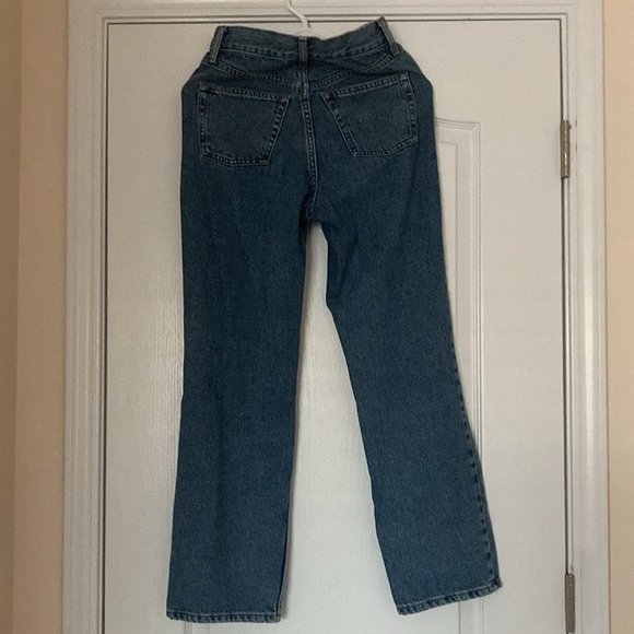 Topshop Medium Wash Straight-Leg Jean - Picture 3 of 6